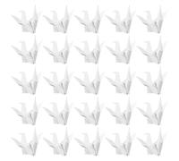 Guirlande de Grues en Papier Blanc, Décoration Japonaise Élégante | Décor Prêt à Suspendre, pour Arrière-plan et Allée Nuptiale, Photo Stylée, Papier Léger