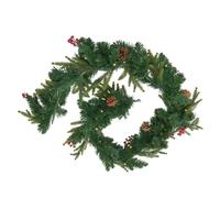 Guirlande de Noël à LED Baies & Pommes de Pin 180cm Vert