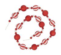Guirlande de Noël Boules 185cm Rouge & Blanc