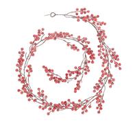 Guirlande de Noël Déco Baies 190cm Rouge
