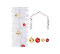 vidaXL Guirlande Noël - Blanc 5m