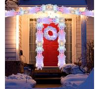 Guirlande de Noël Éclairée - 5 m, 50 Lumières LED, à Piles - Pour Sapin, Escalier, Décoration Intérieure