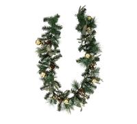 Atmosphera - Guirlande de Noël Eucalyptus L. 2 M - Vert et doré Vert G