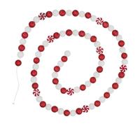 Guirlande de Noël Gourmande 180cm Rouge & Blanc