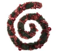 Guirlande de Noël grande taille L. 2,7 M - Vert et rouge