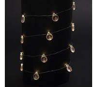 Guirlande de Noël lumineuse ampoule Xmas - L. 190 cm - Bonhomme de neige
