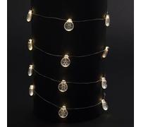 Guirlande de Noël lumineuse ampoule Xmas - L. 190 cm - Flocon