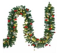 CASARIA® Guirlande de Noël lumineuse 5m 80 LED Sapin artificiel avec déco Décoration de noël intérieur extérieur