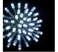 Guirlande programmable 500 LED 50 mètres blanc froid FT Blanc froid. Fil vert G