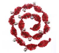 Guirlande de noël Pompon - 12 boules - Argent
