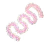 Guirlande de Paillettes Rose Iridescente - Brille sous Les Angles | Bannière Fête 1,98 m avec Effet Scintillant | pour Décoration Mariage Anniversaire Mur Cheminée Extérieur, 2 Pièces, Thème