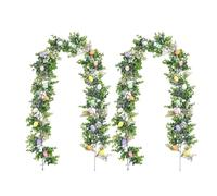 Guirlande de Pâques pour Manteau Lot de 2 Décoration Guirlande Artificielle