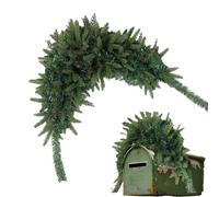 Guirlande De Pin Couronne De Boîte Aux Lettres Avec Décoration En