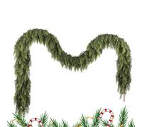Guirlande de pin, guirlandes artificielles pour décoration, aspect naturel, entretien d'entretien, fil de 180 cm, atmosphère de Noël, porte d'entrée, porche, présentoir pour intérieur