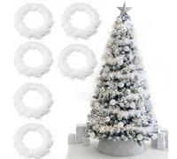 Guirlande de plumes blanches pour décoration de Noël - Lot de 180 cm 65 g de plumes duveteuses - Parfait pour sapin de Noël et décorations de Noël