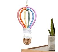 Guirlande De Pompons Arc-en- - Décoration Murale De 11 Pouces | Mobile Pour Bébé En Laine - Décoration De Montgolfière Faite À La Main Pour Chambre D'enfant, Chambre D'enfant, Fête D'anniversaire,