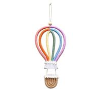 Guirlande De Pompons Arc-en- - Décoration Murale De 11 Pouces | Mobile Pour Bébé En Laine - Décoration De Montgolfière Faite À La Main Pour Chambre D'enfant, Chambre D'enfant, Fête D'anniversaire,