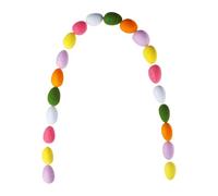 Guirlande d'œufs de Pâques - Décoration printanière colorée - Bannière en feutre - Décoration d'œufs de Pâques pastel pour fête - Pour décorer les fenêtres, les portes, les murs, les escaliers et la