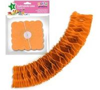 Guirlande en papier orange bande 2m Multicolore G
