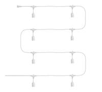 Guirlande Extérieure avec 8 Douilles E27 5.5m Blanche IP65 Blanc