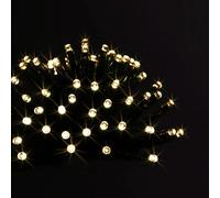 Feeric lights et christmas - Guirlande lumineuse extérieur programmable 7m blanc chaud 96 led à piles