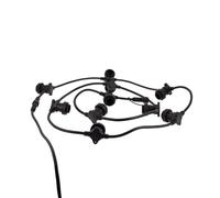 Xanlite - Guirlande extérieure - extensible, personnalisable - câble noir - culot E27 - sans ampoules