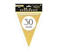 Guirlande Fanion Doré - 30 ans