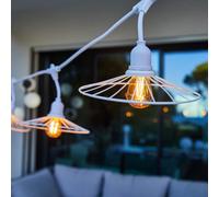 Guirlande fil métal chic cage 10xe27 6m