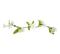 guirlande fleurs artificielles jasmin 2.4m blanc - hobi fgu4014 Blanc G