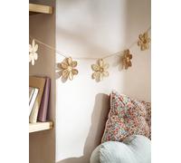 Guirlande fleurs rotin beige TU