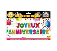 Guirlande gonflable - JOYEUX ANNIVERSAIRE - 4 m