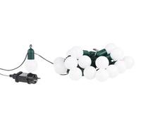 Guirlande guinguette 4,75 m 20 ampoules LED 1W - Blanc chaud