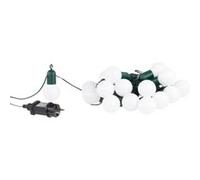 Lunartec Guirlande guinguette 4,75 m 20 ampoules LED 1W - Blanc chaud
