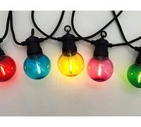 Guirlande Guinguette 6m raccordable 10 ampoules multicolores filament LED