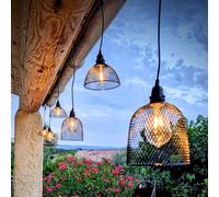 Guirlande guinguette abat-jour led 2,5 m - blanc chaud, raccordable
