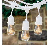 Guirlande Guinguette Blanche 6M pour 10 ampoules E27 (non fournies)