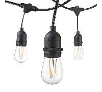 Guirlande Guinguette LED 15M IP65 pour 15 Ampoules E27 Suspendues (non fournies)
