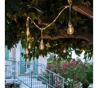 Guirlande guinguette led blanc chaud 4,5 m - ambiance chaleureuse extérieure