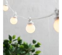 Guirlande Guinguette Pro Connect 5m 10 LED Blanc Chaud Câble Blanc Raccordable