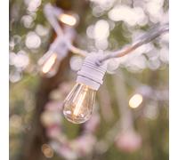Guirlande Guinguette Ultimate Connect 5m 10 LED Blanc Chaud Câble Blanc