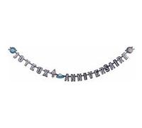 Guirlande Happy Birthday "Espace" 2,2m Bleu Bleu G
