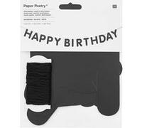 Guirlande Happy Birthday noire 5 m - Rico Design Noir G