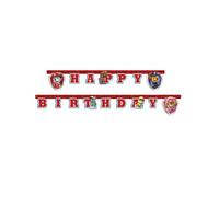 Guirlande Happy Birthday Pat'Patrouille prêt pour l'action 2 m