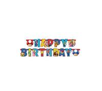 Guirlande Happy Birthday Super Mario 1,90 m