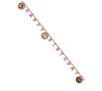 Guirlande Happy Birthday Vaiana 2 - Rose