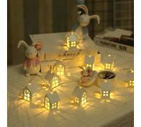 Guirlande LED 1.2m Maison Bois