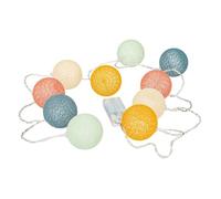 Guirlande LED 10 boules ""Oya"" pile L175cm multicolore - Atmosphera Créateur d'intérieur