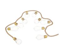 Atmosphera Créateur d'intérieur – Guirlande LED 10 boules Loft – Transparent L165 cm – sur piles