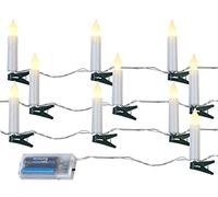Guirlande LED à piles avec 10 bougies - 1,3 m [Pearl]