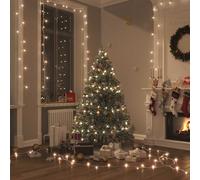 Guirlande LED avec 300 LED Blanc Chaud 30 m PVC Décoration de Fête vidaXL